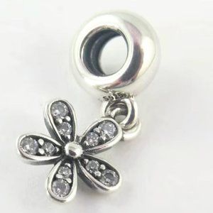 Pandora Cubic Zirconia Flower Bracelet Charm